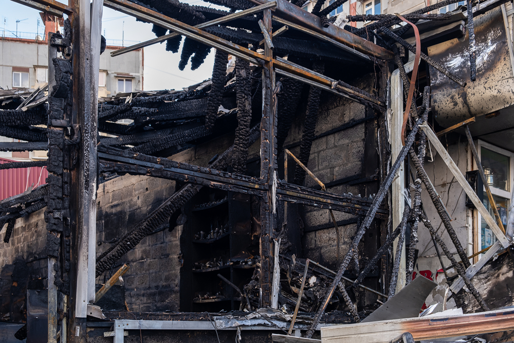 Fire Damaged House