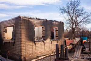 Fire Damage in Older Philadelphia House
